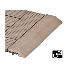 Prechodová lišta G21 pre WPC dlaždice indický tík 30x75 cm rovná