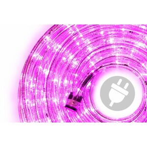 Nexos 28839 LED svetelný kábel 10 m - ružová, 240 diód