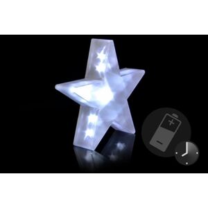Nexos 29216 Vianočná dekorácia - Svetelná hviezda - 20 LED, 35 cm