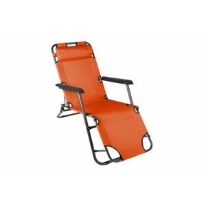 Garthen 29464 Skladacie záhradné lehátko - oranžová
