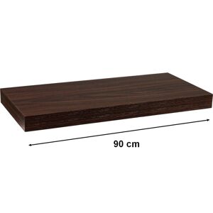 STILISTA VOLATO 31071 Nástenná polica - tmavé drevo 90 cm