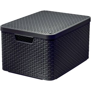 CURVER STYLE BOX 32301 Plastový úložný s vekom - L - hnedý