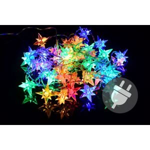 Nexos 33456 Vianočné LED osvetlenie - hviezdy - 40 LED, farebné