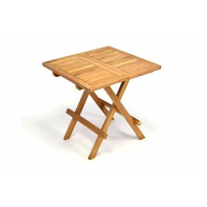 Divero 34944 Záhradný drevený skladací stolík výška 50 cm