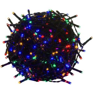 VOLTRONIC Vianočná reťaz 60m, 600 LED, farebná, zelený kábel