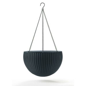 Keter Hanging SPHERE 41430 Záhradný kvetináč - antracit