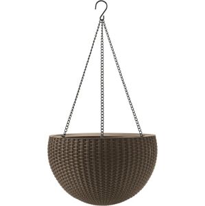 Kvetináč HANGING SPHERE - hnedý