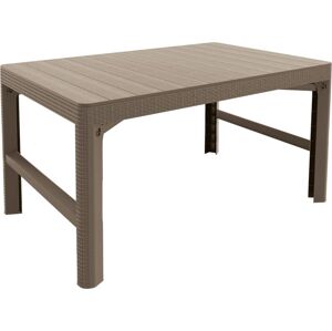 ALLIBERT LYON RATTAN TABLE cappuccino