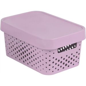 Úložný box INFINITY DOTS- ružový 4,5 l