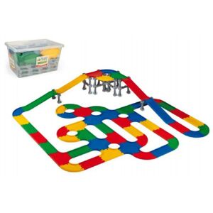 Kid Cars Wader mosty a cesty 1v plastovom boxe 12m+ 59x35x39cm