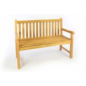 Divero 50386 Záhradná drevená lavica - neošetrené teakové drevo - 120 cm
