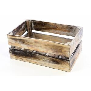 Divero VINTAGE 51362 Drevená debnička hnedá - 44 x 28 x 19 cm