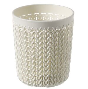 Plastový kelímok KNIT S - krémový