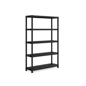 Plastový otvorený regál PLUS 120/5 - 187 x 120 x 40 cm