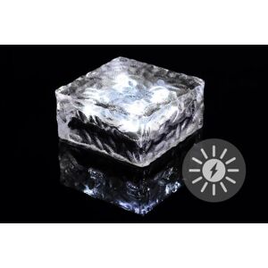Nexos 55824 solárne osvetlenie - tehla 4 LED biela 9,5 x 9,5 x 4,5 cm