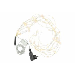 Nexos 57375 Vianočné dekoratívne osvetlenie - drôtiky - 100 LED teple biele