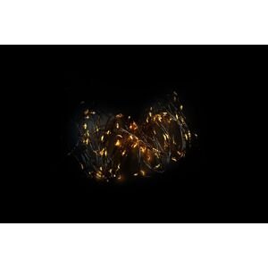Nexos 57409 LED osvetlenie strieborný drôt, 80 LED, teplá biela