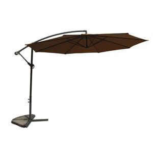 Slnečník kovový  ø 350 cm - hnedá