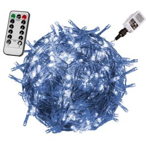 VOLTRONIC® 59753 Vianočné LED osvetlenie 5 m - studená biela 50 LED + ovládač