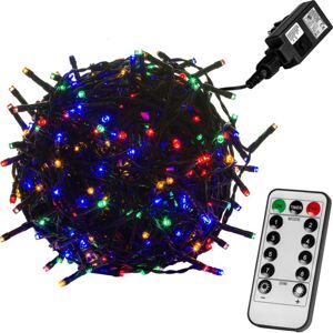 VOLTRONIC® 59755 Vianočné LED osvetlenie 5 m - farebná 50 LED + ovládač - zelený kábel