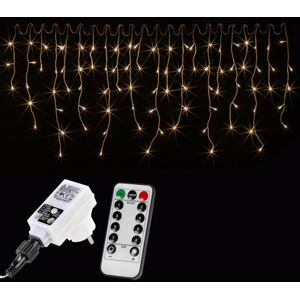 VOLTRONIC Svetelný dážď 10 m, 400 LED, teplá biela, ovládač