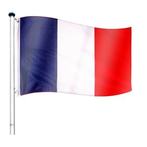 Vlajkový stožiar vrátane vlajky Francúzsko - 650 cm