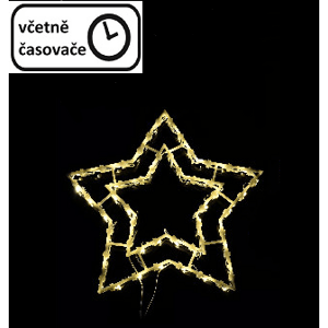 Nexos 65871 Vianočná dekorácia na okno - 35 LED, hviezda