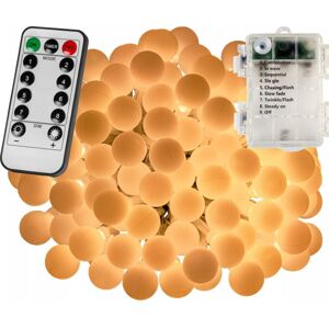 VOLTRONIC Svetielka 5 m, 50 LED, teplá biela, na batérie