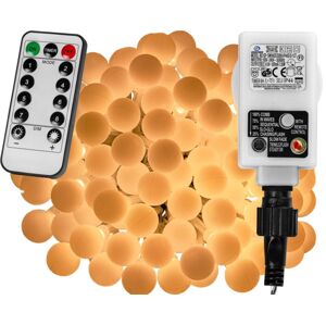 VOLTRONIC 67306 Párty osvetlenie - 10 m, 100 LED diód, teple biele + ovládač