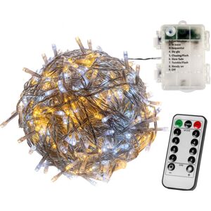 VOLTRONIC Vianočná reťaz 5 m, 50 LED, teplá/studená biela