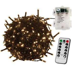 VOLTRONIC Vianočná reťaz 10 m, 100 LED, teplá biela, ovládač