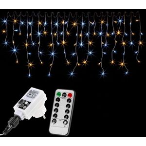VOLTRONIC Svetelný dážď 200 LED, teplá a studená biela
