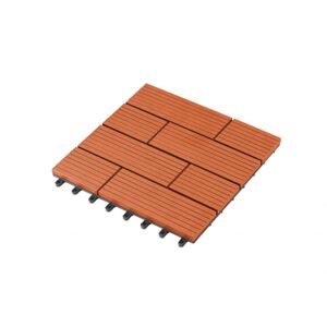G21 WPC dlaždice - 23 x 300 x 300 mm, SAMOA-  čerešňa