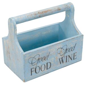 Garthen 73075 Dekoratívny kvetinový box - 30 x 17 x 25 cm, modrý