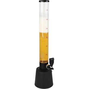 Pivná veža plastová, čierna, 3 500 ml