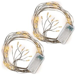 Nexos 74573 Vianočný svetelný drôt MINI LED, 2 ks, teple biela, 48 LED
