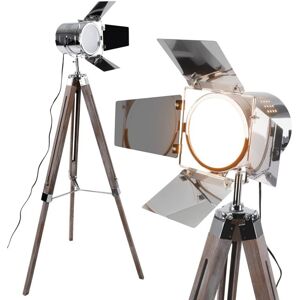 Stojaca lampa so statívom, farba starožitného dreva