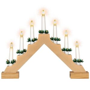 Nexos 75651 Vianočný svietnik na batérie, 7 LED svetiel, ihlan