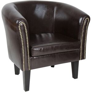 Kreslo Chesterfield, 58 x 71 x 70 cm, hnedé