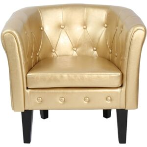 Kreslo Chesterfield, 58 x 71 x 70 cm, zlaté