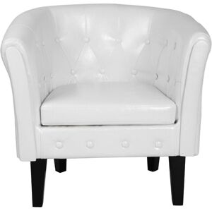 Kreslo Chesterfield, 58 x 71 x 70 cm, biele