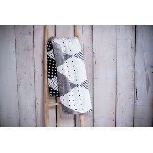 Deka z mikrovlákna 200 x 220 cm, triangle grey