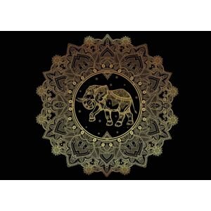 Polyesterová deka - mandala - variant 2