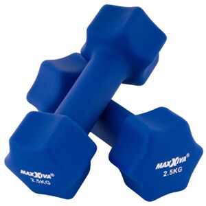 MAXXIVA 84986 sada činiek s neoprénovým poťahom 2x 2,5 kg, modrá