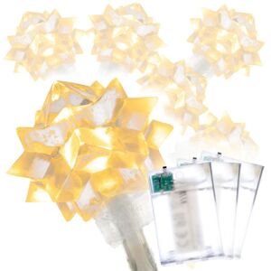 Nexos 86803 Sada osvetlenia - hviezdy, 20 LED, teplá biela, 3 ks
