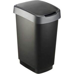 TWIST odpadkový kôš 25 l - strieborný