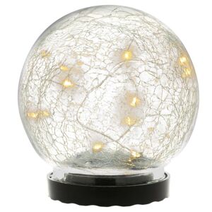 Nexos 88251 solárne svetlo so sklenenou guľou, 10 LED, teplá biela