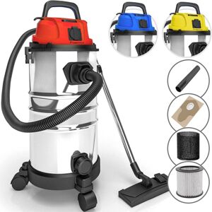 TIMBERTECH Priemyselný vysávač 2300 W, 30 litrov, červený