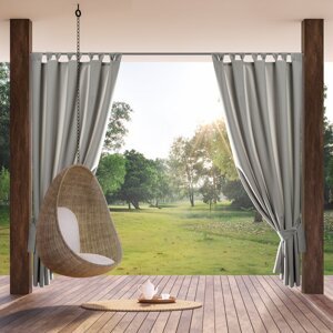 Záves na terasu GARDEN na pútkach sivý 155x200