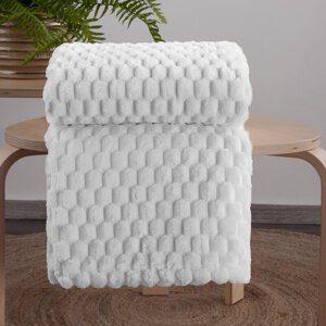 Deka z mikroflanelu CINDY6 170x210cm biela 170x210